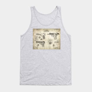 Browning automatic pistol - 1899 Patent - S Tank Top